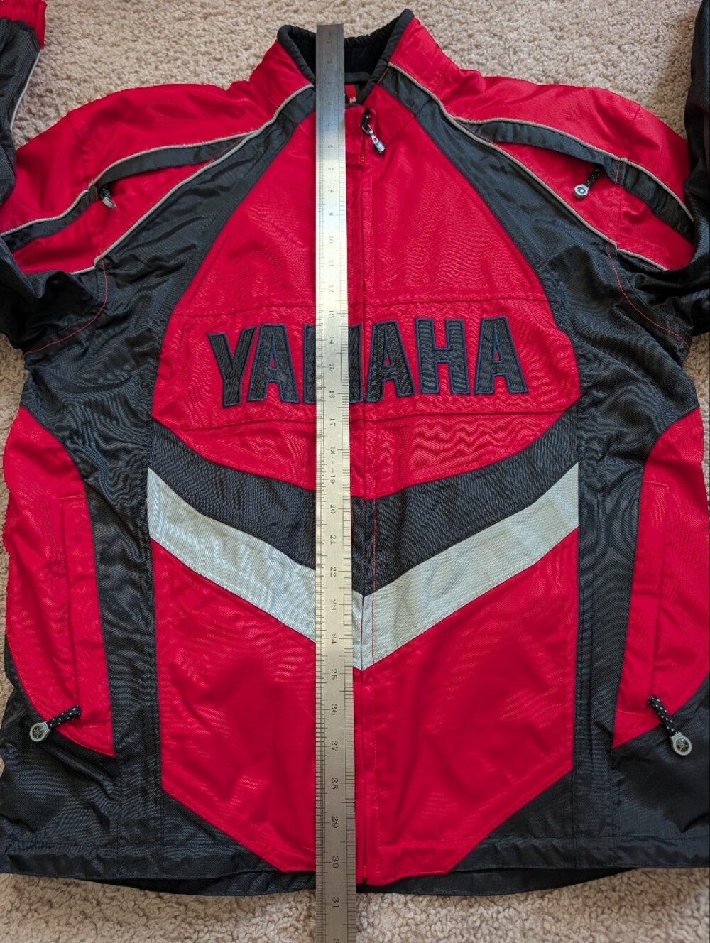 Yamaha Men Red Black Vintage Y2K Performance Motocross Riding Jacket Size Medium - Picture 13 of 14